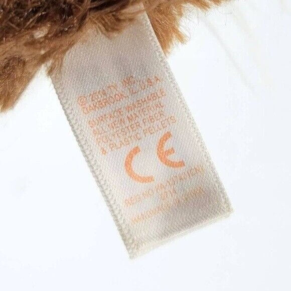 2/$15 Ty Frizzys Zinger Monster Plush Brown 8" Shaggy Glitter Eyes 2014 Beanbag - Picture 9 of 11